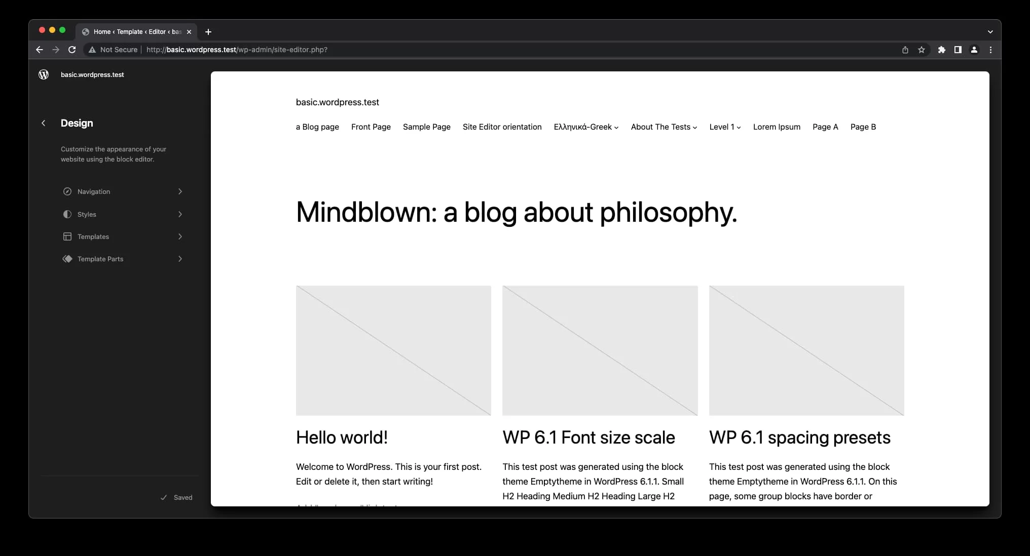 Full Site Editing